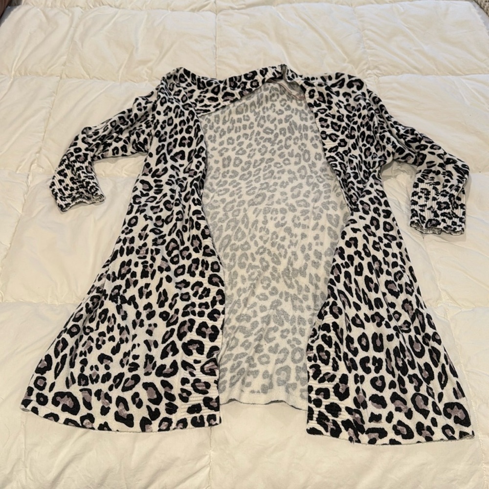 Leopard print cardigan